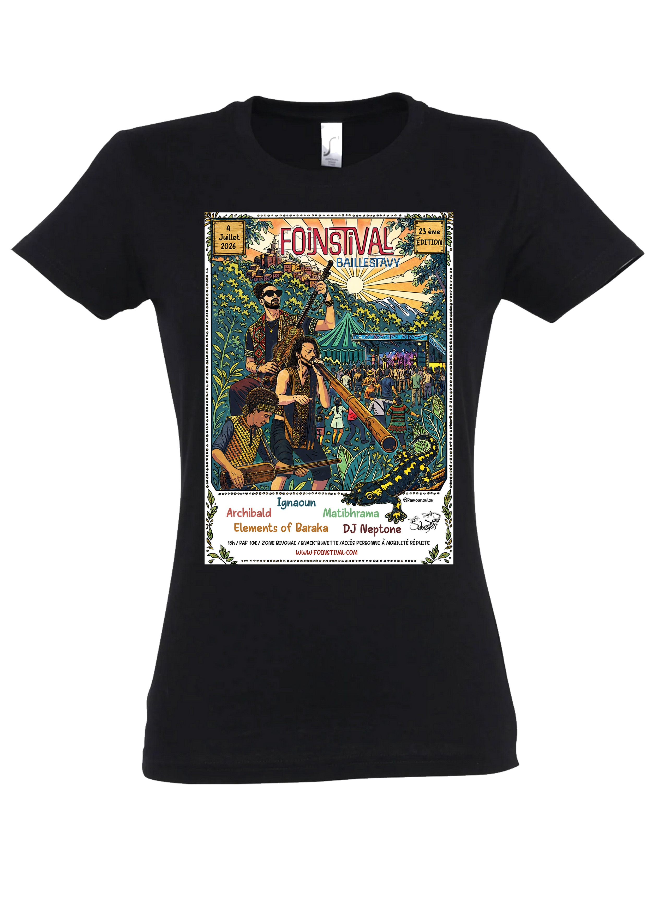 Choix de la couleur du T-shirt à la commande