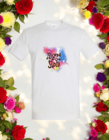 T-shirt design Bollywood - Happy Holi - Bollymood by Camille Khan